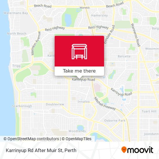 Karrinyup Rd After Muir St map