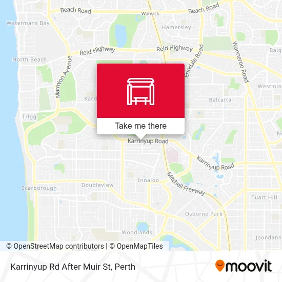 Mapa Karrinyup Rd After Muir St