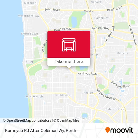 Karrinyup Rd After Coleman Wy map