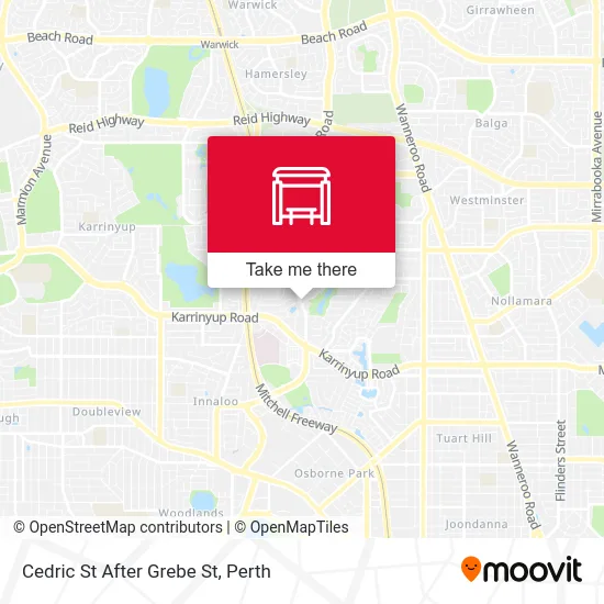 Cedric St After Grebe St map