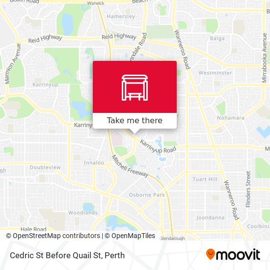 Cedric St Before Quail St map