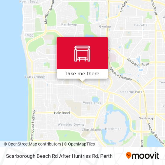 Scarborough Beach Rd After Huntriss Rd map