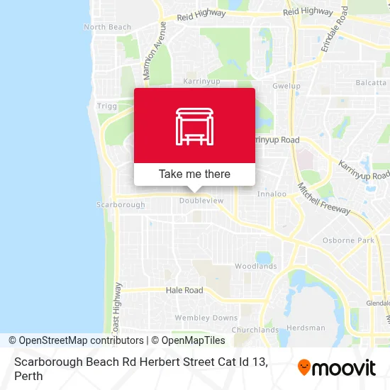 Mapa Scarborough Beach Rd Herbert Street Cat Id 13
