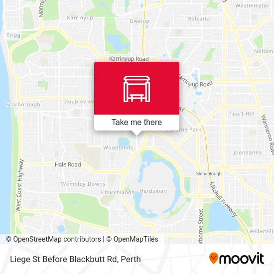 Mapa Liege St Before Blackbutt Rd