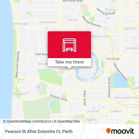 Pearson St After Dolomite Ct map