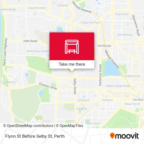 Mapa Flynn St Before Selby St