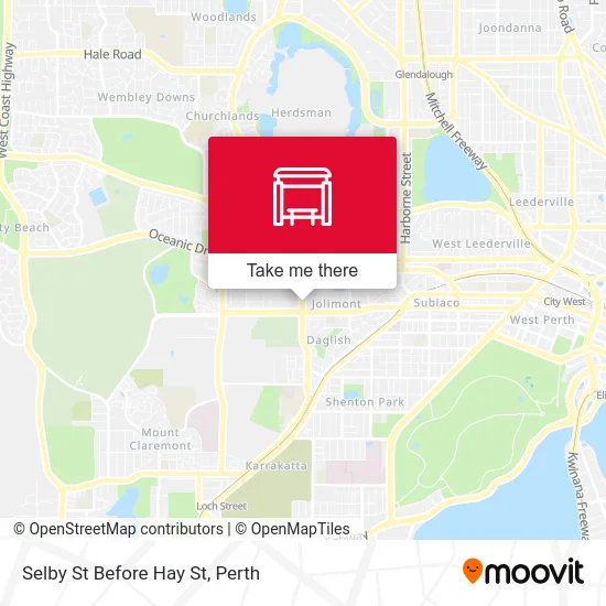Mapa Selby St Before Hay St