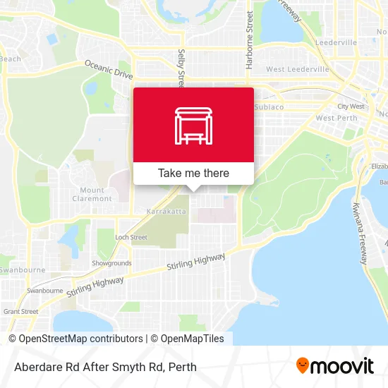 Mapa Aberdare Rd After Smyth Rd