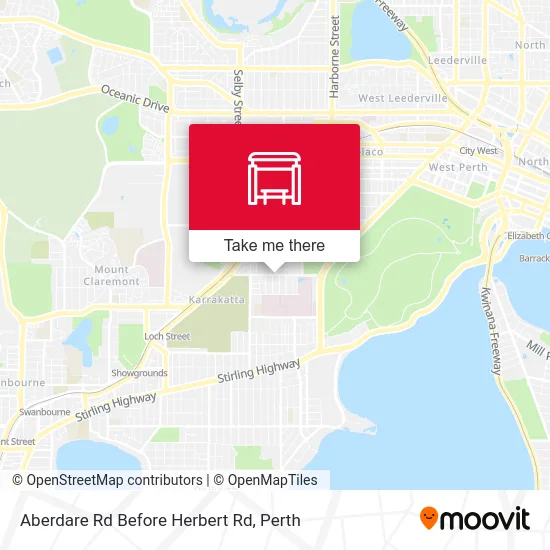 Mapa Aberdare Rd Before Herbert Rd