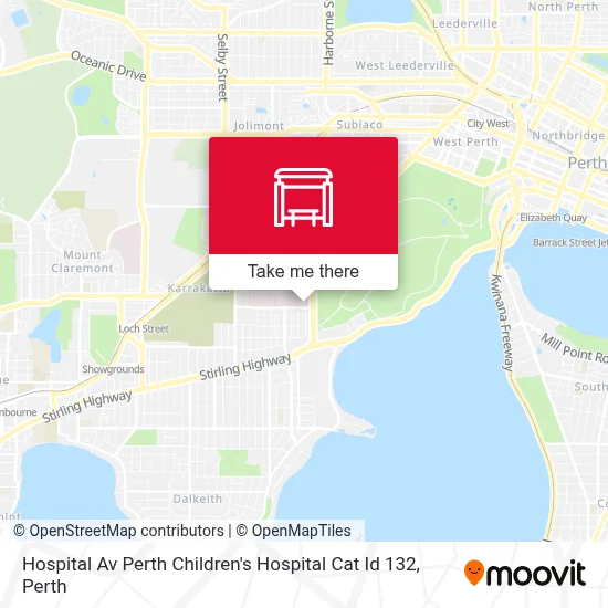 Mapa Hospital Av Perth Children's Hospital Cat Id 132