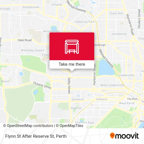 Mapa Flynn St After Reserve St