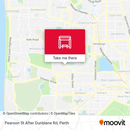 Mapa Pearson St After Dunblane Rd