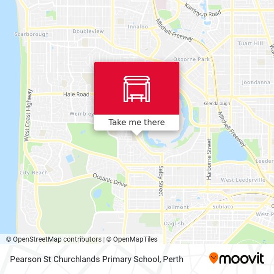 Pearson St Churchlands Primary School map