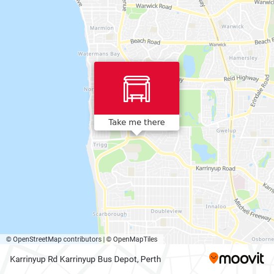 Mapa Karrinyup Rd Karrinyup Bus Depot