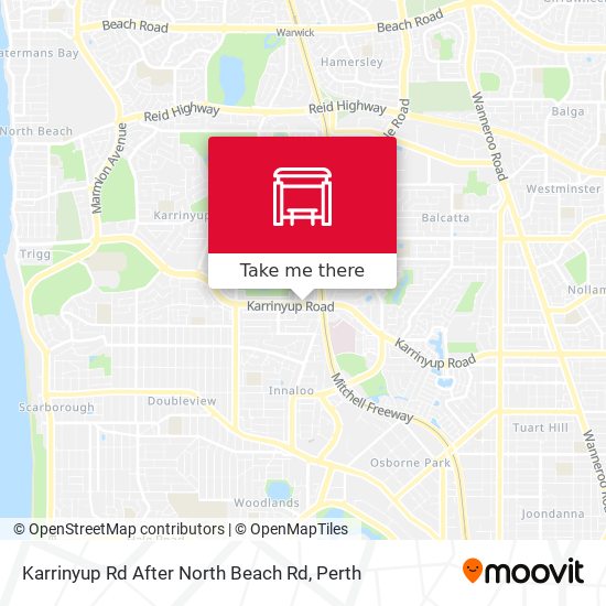Karrinyup Rd After North Beach Rd map