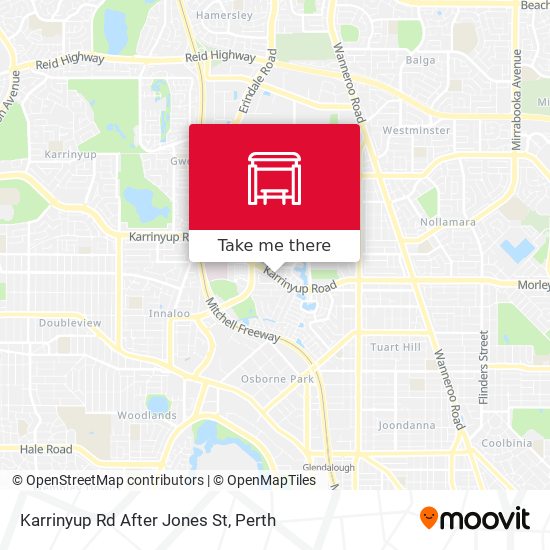 Karrinyup Rd After Jones St map