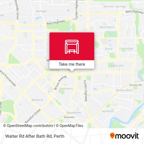 Mapa Walter Rd After Bath Rd