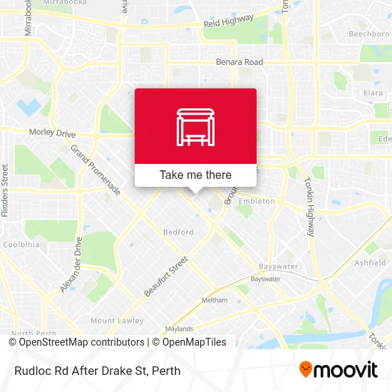 Mapa Rudloc Rd After Drake St