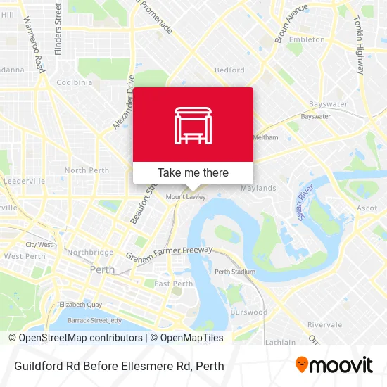 Mapa Guildford Rd Before Ellesmere Rd