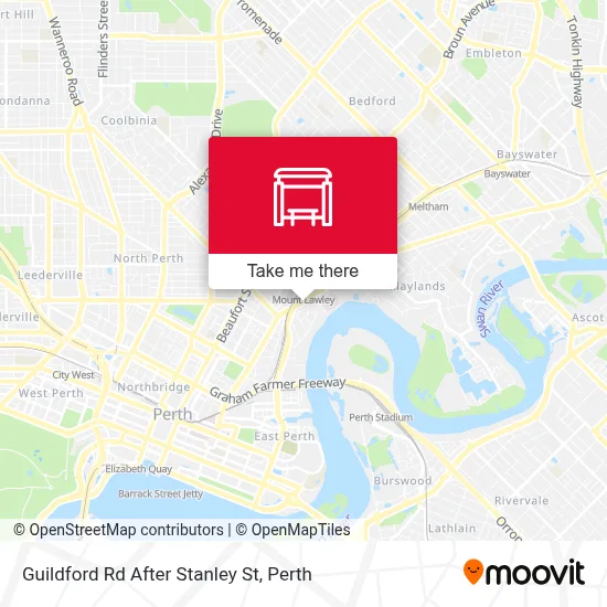 Mapa Guildford Rd After Stanley St