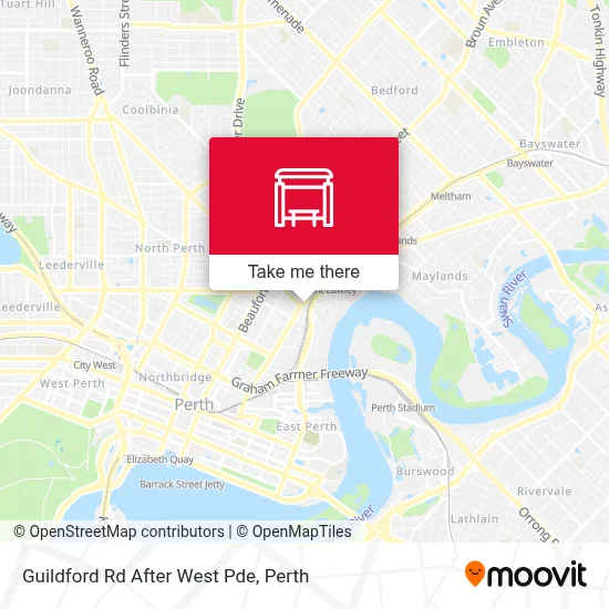 Mapa Guildford Rd After West Pde