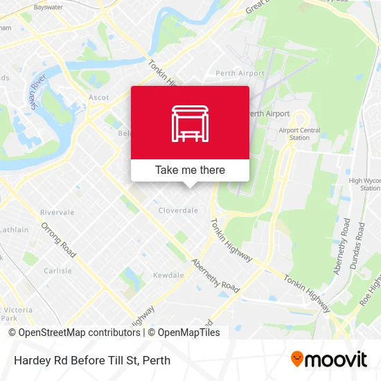 Mapa Hardey Rd Before Till St