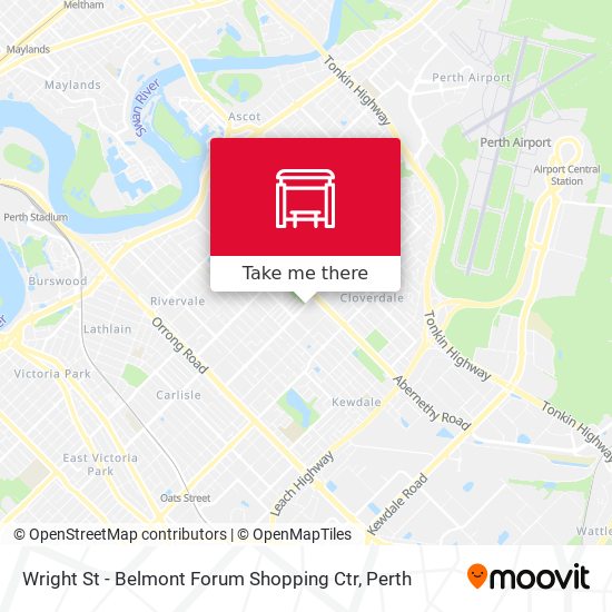 Mapa Wright St - Belmont Forum Shopping Ctr