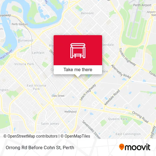 Mapa Orrong Rd Before Cohn St