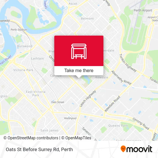 Mapa Oats St Before Surrey Rd