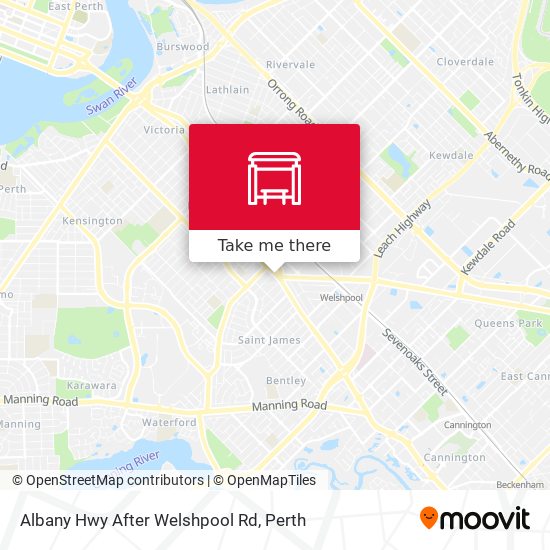 Albany Hwy After Welshpool Rd map