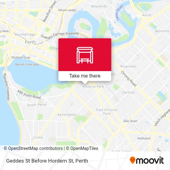 Mapa Geddes St Before Hordern St