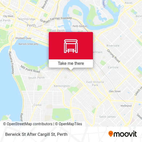 Mapa Berwick St After Cargill St