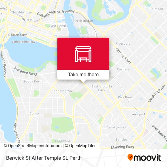 Mapa Berwick St After Temple St