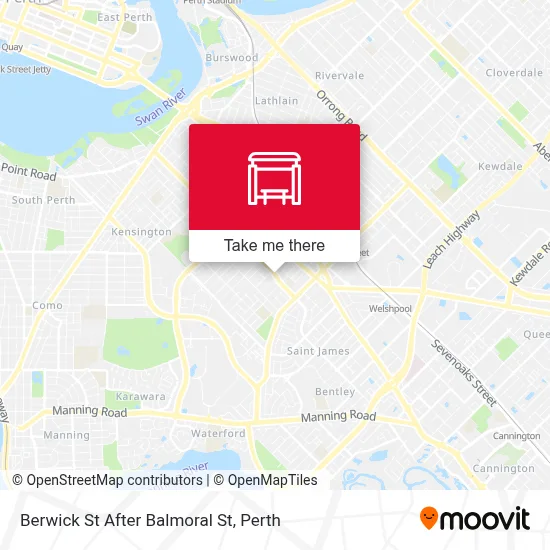 Mapa Berwick St After Balmoral St