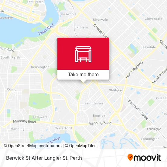 Mapa Berwick St After Langler St