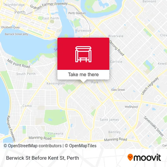 Mapa Berwick St Before Kent St