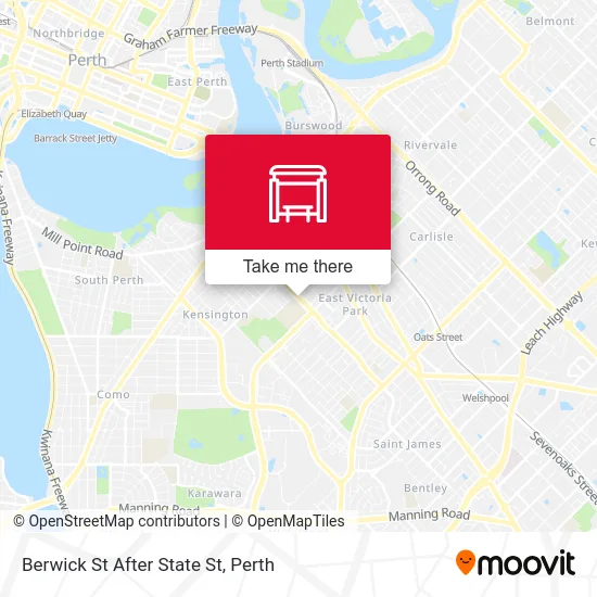 Mapa Berwick St After State St