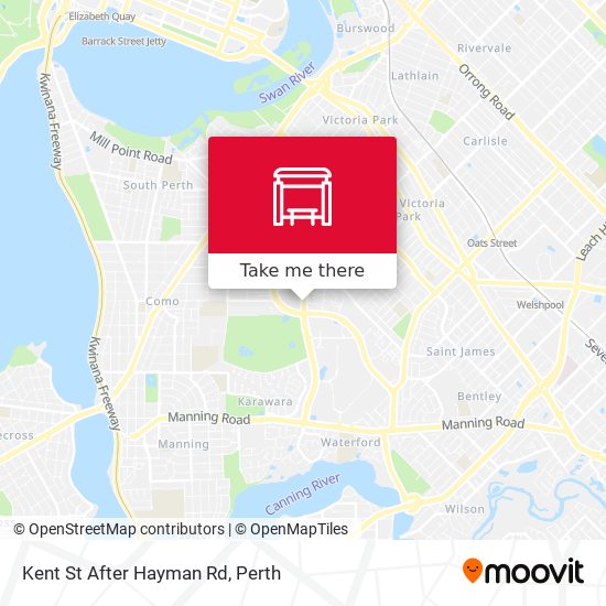 Kent St After Hayman Rd map