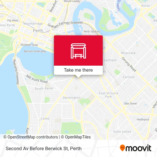 Mapa Second Av Before Berwick St