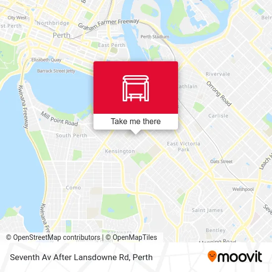 Mapa Seventh Av After Lansdowne Rd