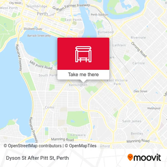 Mapa Dyson St After Pitt St