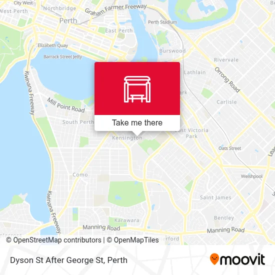 Mapa Dyson St After George St