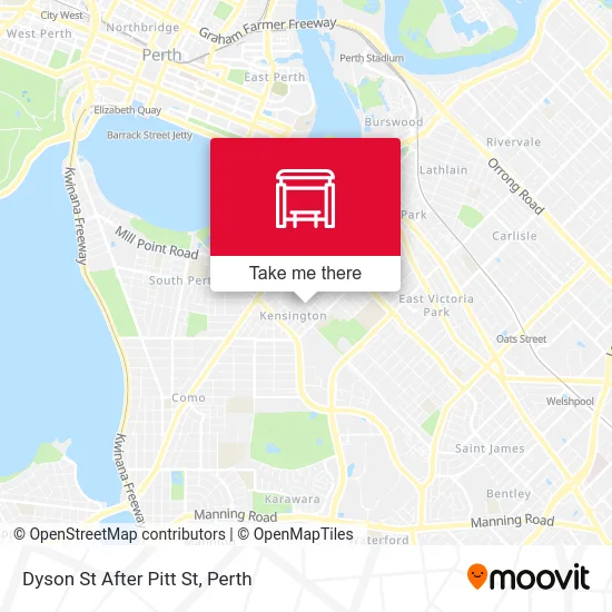 Mapa Dyson St After Pitt St