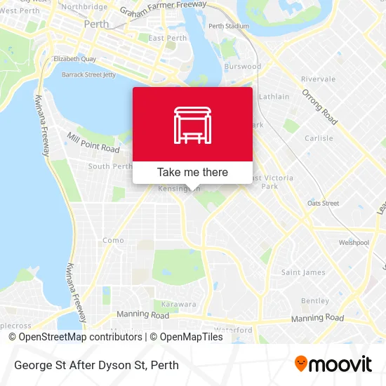 Mapa George St After Dyson St