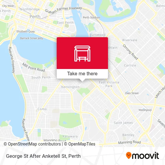 Mapa George St After Anketell St