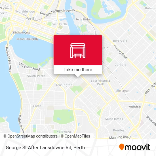 Mapa George St After Lansdowne Rd