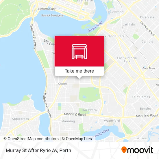 Mapa Murray St After Ryrie Av