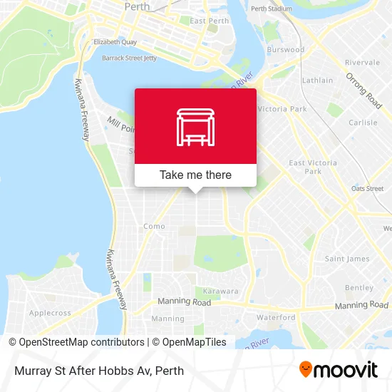 Mapa Murray St After Hobbs Av