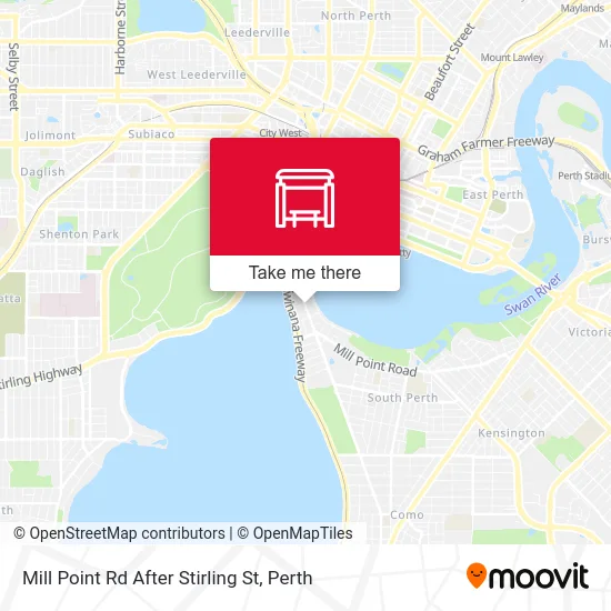 Mapa Mill Point Rd After Stirling St