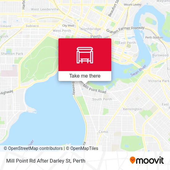 Mapa Mill Point Rd After Darley St